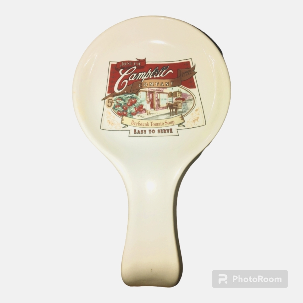 Campbell's soup stove spoon rest.